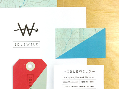 I D L E W I L D branding diagonal identity idlewild logo map monogram typography