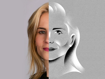 Portrait of a Business Woman face illustration portrait portrait illustration