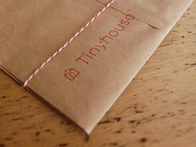 Tiny tinyhouse packaging bakers-twine stamp logo branding craft-paper my-moms-table