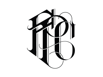 Mono branding clarinet fratelli patricola identity initials monogram typography