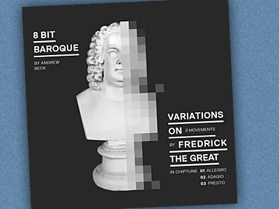 8bit Baroque bach baroque music personal photography pixelated