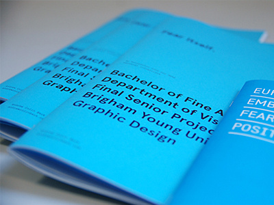 Fear Itself - Senior BFA Thesis bfa book byu print senior show thesis typography