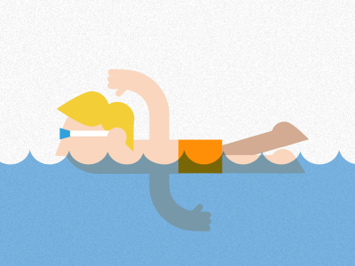 Swimmer {gif} animated gif goggles illustration little boy pool swimming water