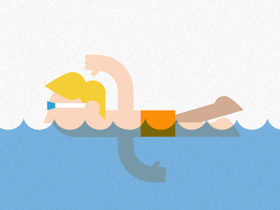 Swimmer gif by Andrew Colin Beck on Dribbble