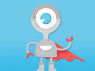 Introducing: Otto branding character comic illustration mascot otto robot super hero texture