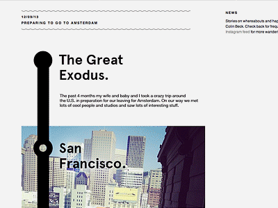 The Great Exodus exodus fuzzco news travel typography website