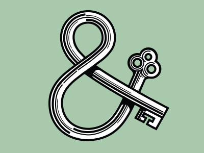 The Keypersand ampersand branding identity illustration key monogram trust and travel typography