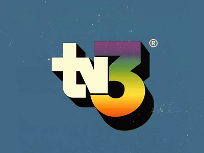 Fictitious TV logo branding graphic design logo logo design retro television typography vintage