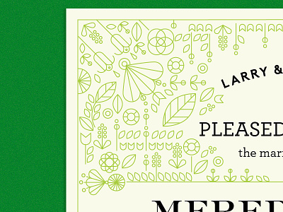 I do announcement flora floral flowers marriage plants print typography wedding wedding announcement