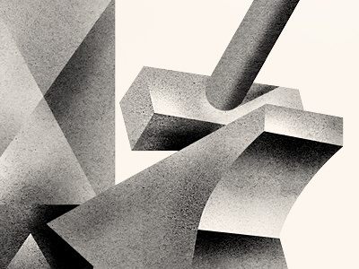 Sneak Peek anvil cubism grain illustration