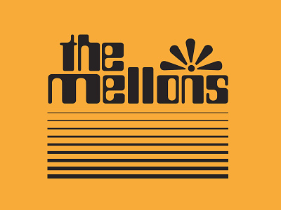 Introducing . . . the Mellons! branding graphic design logo music music branding rock and roll typography vintage