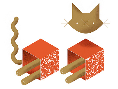 mEoW (catstructivism) cat geometric isometric meow purr texture whiskers