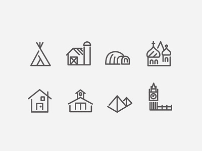 Oh the Places You'll Go big ben farm home icon icons igloo school teepee travel