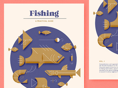 Fishing - A Practical Guide fish fishing geometric guide hook illustration shrimp typography