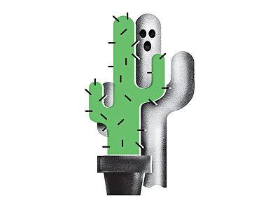 Mexorcism — Makeshift Magazine boo cactus editorial exorcism ghost illustration mexico ritual spot illustration
