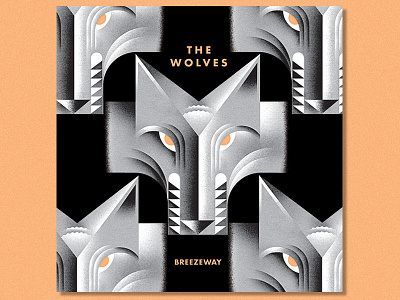 The Wolves album animal illustration music rock and roll typography wolf wolves