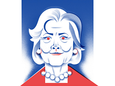 The Hillary Clinton candidate democrat hillary hillary clinton illustration politics portrait president voting