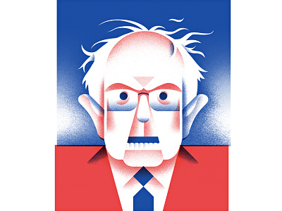 Democratic Candidate - Bernie Sanders berny-sanders candidate democrat illustration politics portrait president voting