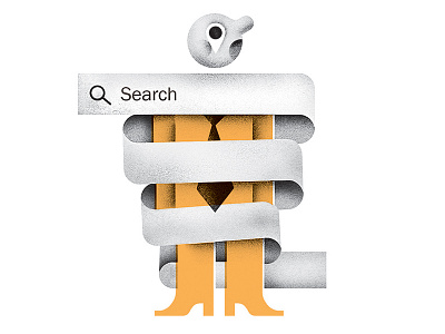 Flesh Engines editorial illustration makeshift makeshift magazine search search engine spot illustration