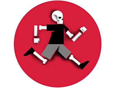 Men's Health (1) editorial geometric illustration magazine mens health skeleton spot illustration work out