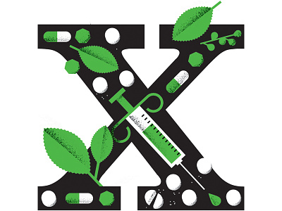 Dr. X — Makeshift Magazine drugs editorial illustration illustration makeshift medicine typography x
