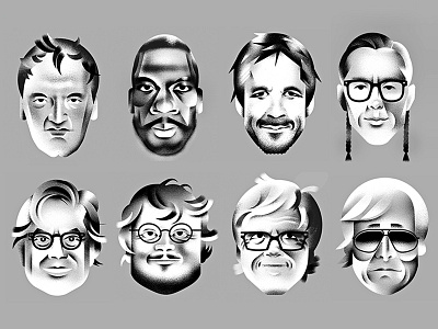 Director Lineup — GQ Magazine celebrities directors face film gq gq magazine illustration portrait