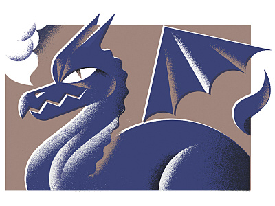 Mr. Scales animal dragon illustration medieval smoke texture