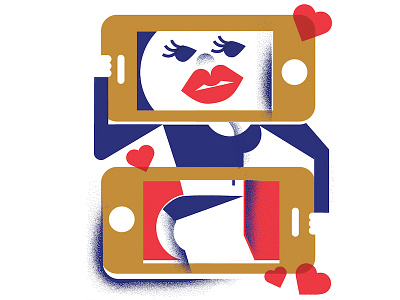 The New York Oberserver (1) editorial illustration glamour illustration iphone likes new york observer over sharer vanity