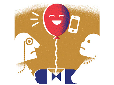 The New York Oberserver (3) balloon editorial illustration ettiquette illustration iphone new york observer newspaper