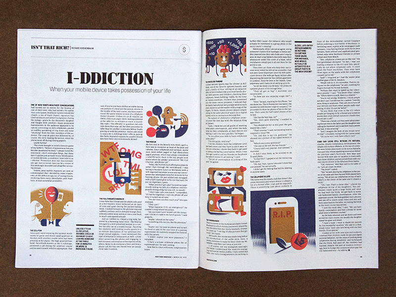 The New York Oberserver [Full Project] editorial illustration ettiquette illustration iphone new york observer