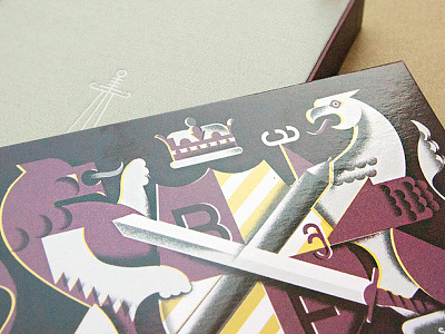 Baronfig's Squire baron fig coat of arms griffin lion medieval pen sketchbook squire squire pen sword