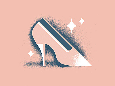 High fashion grain high-heel high-heels illustration shoe shoes texture