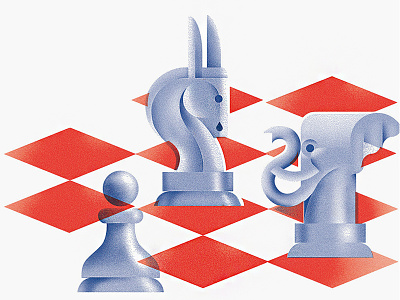 The Game chess democrat donkey editorial illustration elephant game illustration pawn politics republican voting