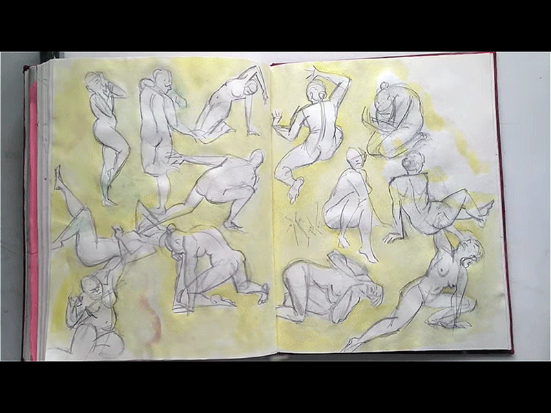 My sketchbook [Full Video] art drawing figure drawing illustration life drawing pencil portrait portraits sketchbook