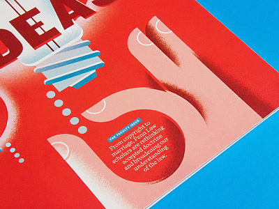Big Ideas editorial illustration geometric grain hand ideas illustration lightbulb magazine texture