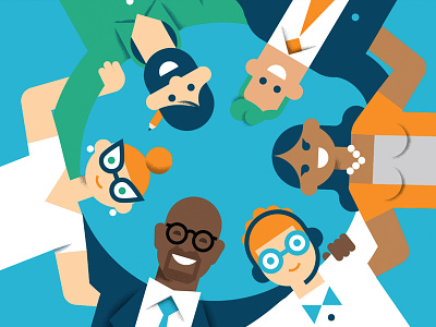 Huddle Up! by Andrew Colin Beck on Dribbble