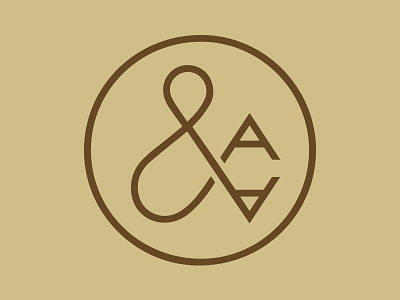 A&A Leather ampersand branding leather logo monogram typography