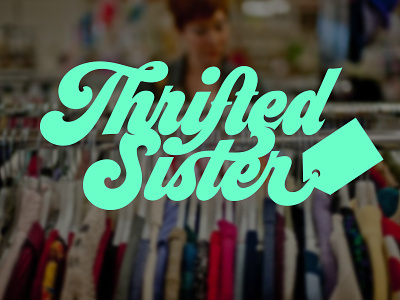 Ready-Set-Thrift branding logo tag thrift thrift store thrifting typography vintage
