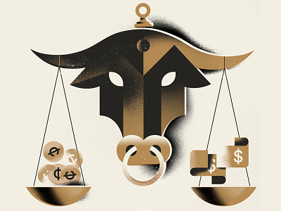 Bull Market (Fortune Magazine) bull bull market finance fincances fortune fortune magazine money scale stocks