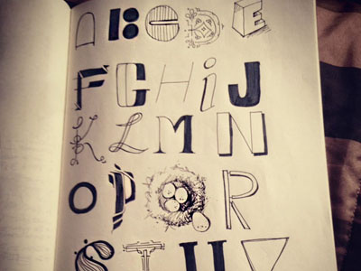 Hand Typography (1) hand done type sketchbook typography