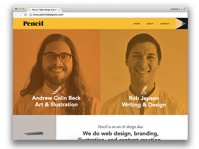 Pencil has arrived! branding pencil pencil design co web design website
