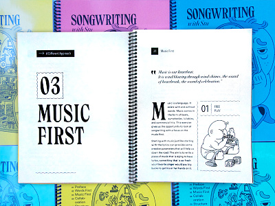 Songwriting with Stu (2) book book design illustration music songs songwriting typographic design typography