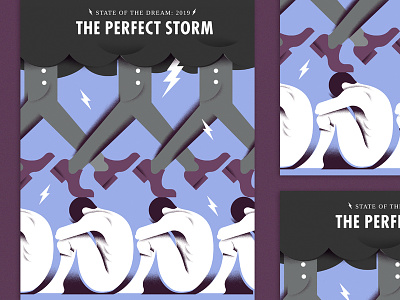 The Perfect Storm [Cover] cover grain illustration lightening sadness storm