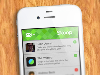 Skoop Interface app moblie app skoop texting ui uiux ux