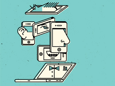 Divided Attention by Andrew Colin Beck on Dribbble