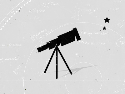 TeleScoop astrology astronomy exploring greyscale science stars telescope