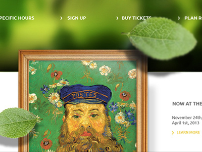 Vincent Van Parallax parallax van gogh web web design