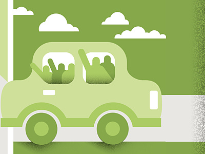 Hi. annual report car car sharing edenspiekermann effecient geometric green illustration sharing transport