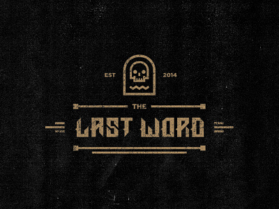 The Last Word custom type identity logo rad