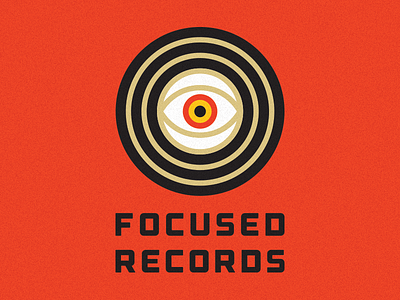 Focused Records alxandr eye identity logo lp rad record records